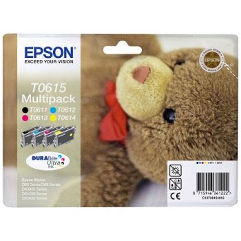 Cartouche d'encre originale EPSON T0615 « Ourson » Noir C13T06154010