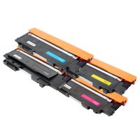 Lot de 4 toners génériques HP 117A 4 couleurs Noir Cyan Magenta Jaune