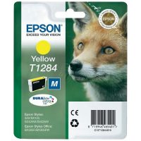 Cartouche d’encre originale EPSON T1284 "série Renard" Jaune C13T12844012