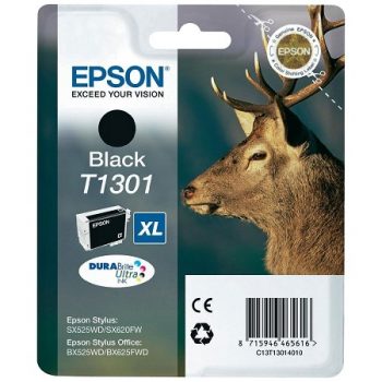 Cartouche d'encre Epson T1301 XL"Cerf " Noir XL C13T13014012