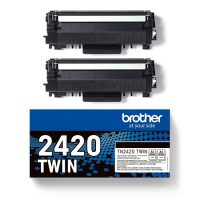 Brother TN2420 Noir Lot de 2 cartouches de toner d'origine - TN2420TWIN P/N : TN2420TWIN • EAN : 4977766812764