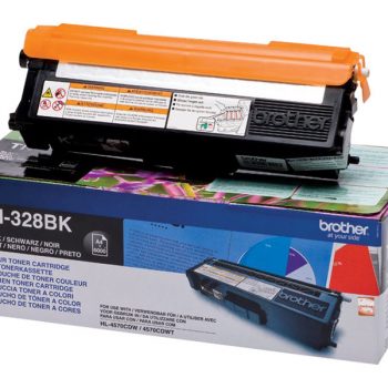 Brother TN328 Noir Cartouche de Toner Original - TN328BK