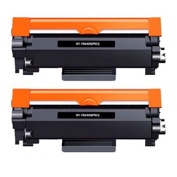 Brother TN2420/TN2410 Noir Lot de 2 cartouches de toner génériques P/N : BT-TN2420(PRO)-2 • EAN : 8435490699144 3000 pages x 2