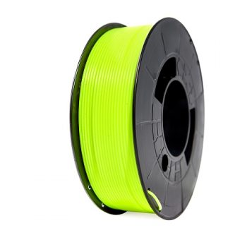 Filament PLA 3D - Diamètre 1.75mm - Bobine 1kg - Couleur Jaune Fluo P/N : PLA-FluorYellow • EAN : 8435490624320