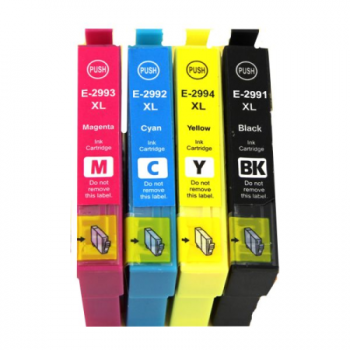 2996 - Cartouche d'encre équivalent EPSON T2996 compatible « Fraise » MULTIPACK 4 COULEURS XL