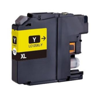 125 - Cartouche d'encre équivalent BROTHER LC-125XLY compatible (LC125) JAUNE