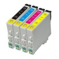 0615 - Cartouche d'encre équivalent EPSON T0615 compatible « Ourson » PACK 4 CARTOUCHES
