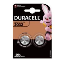 DURACELL Lot de 2 Piles bouton lithium"Electronics" CR2032