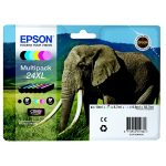 Cartouche d’encre  EPSON T2438 Originale« Eléphant » Pack 6 Couleurs XL