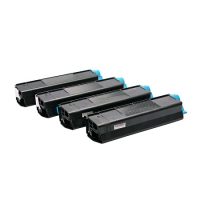 OKI C310 - Pack x 4 Toners équivalents à 44469803, 44469706, 44469705, 44469704 - BCMY