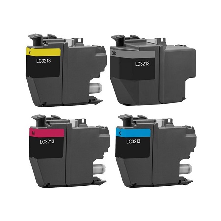 Cartouche d'encre équivalent BROTHER LC 3213 compatible (LC3213) PACK 4 COULEURS