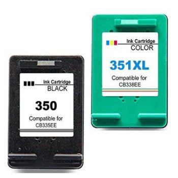 350/351 - Cartouche d'encre équivalent HP 350XL/HP 351XL compatible (HP350-351) NOIR + TRICOLOR