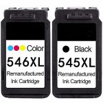 Cartouche d’encre équivalent CANON PG 545XL et CL 546XL compatible Noir et Tricolor