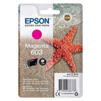 Cartouche EPSON originale 603 Magenta ( série étoile de mer) C13T03U34010