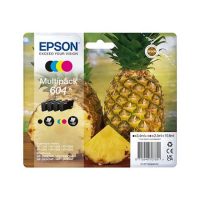 Epson 604 Lot de 4 cartouches d'encre d'origine - C13T10G64010 • EAN : 8715946707891 " série Ananas " 1 x 150 pages / 3 x 130 pages