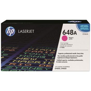 Cartouche de toner magenta authentique HP CE263A - 648A • EAN : 884420186861 - 11 000 Pages