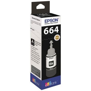 Epson T6641 Noir - Bouteille d'encre d'origine C13T664140 P/N : C13T664140 • EAN : 8715946540979.
