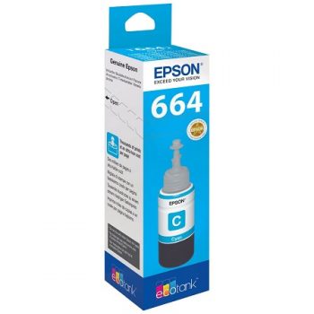 Epson T6642 Cyan - Bouteille d'encre d'origine C13T664240 • EAN : 8715946496542