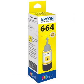 Epson T6644 Jaune - Bouteille d'encre d'origine P/N : C13T664440 • EAN : 8715946496566