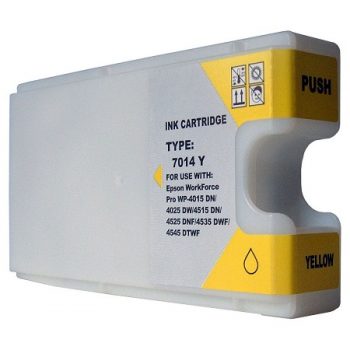 Cartouche d'encre générique jaune Epson T7014/T7024/T7034 - Remplace C13T70144010/C13T70244010/C13T70344010 - 3400 Pages