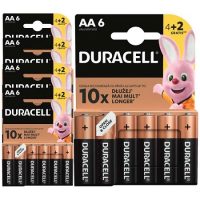 DURACELL Blister de 6 Piles Alcaline 1,5V AA LR6 Plus Power 5000394090019