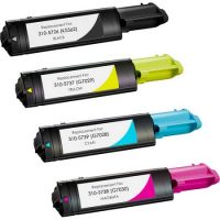 Premium Remanufacturé Dell 593-1006 CMYK Multipack Cartouches de Toner (593-10067/ 593-10066/ 593-10065/ 593-10064)