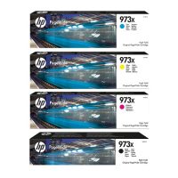 Lot de 4 Cartouches d'encre originales HP 973X 4 Couleurs