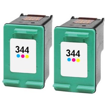 Cartouche d'encre équivalent HP 344 compatible C9363EE X 2 (HP344) TRICOLOR X 2