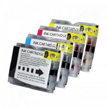 1000 - Cartouche d'encre compatible équivalent BROTHER LC-1000VALBP (LC1000) PACK 4 COULEURS