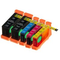 Cartouche d'encre équivalent LEXMARK 100XL Pack 5 Cartouches dont 2 noires