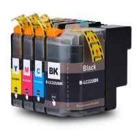 Brother compatible LC22U à très haut rendement "série tambour " Pack 4 couleurs