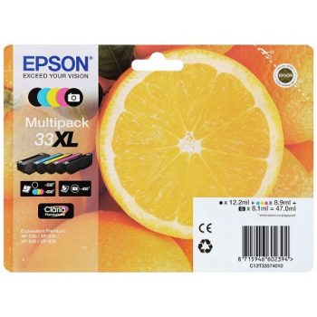 Cartouche d'encre originale EPSON T3357 XL « Oranges » Pack 5 Cartouches XL C13T33574011