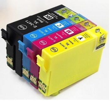 3476 - Cartouche d’encre équivalent EPSON T3476 compatible « BALLE DE GOLF » PACK 4 COULEURS XL