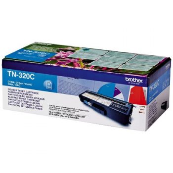 Brother TN320 Cartouche de toner Cyan d'origine - TN320C- 1500 Pages