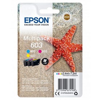 EPSON 603 ( série étoile de mer) Pack 3 cartouches originales C13T03U54010