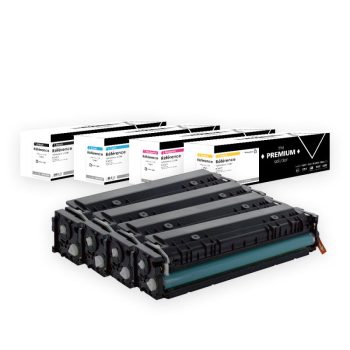 Hp 201X - Pack x 4 Toners équivalent à CF400X, CF401X, CF402X, CF403X - 4 couleurs