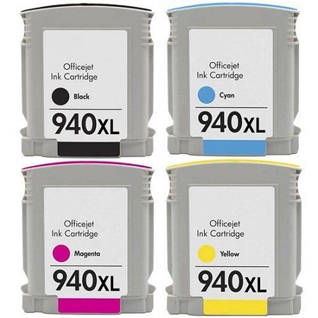 4x500ml Inktec Inchiostro per HP 940XL Officejet Pro 8000