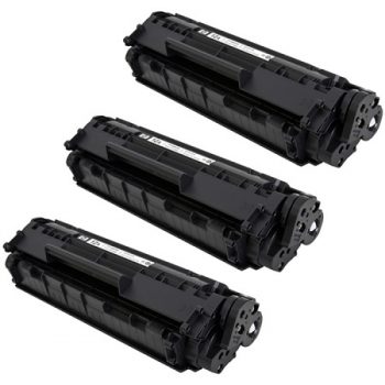 Lot de 3 Cartouches de toner générique noir HP Q2612X - Remplace 12X