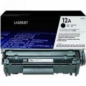 Cartouche de toner noir d'origine HP Q2612A - 12A P/N : Q2612A • EAN : 808736558136