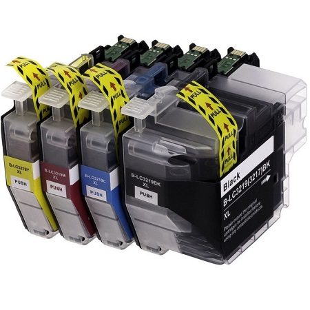 3219 - Cartouche d'encre équivalent BROTHER LC 3219 compatible (LC3219) PACK 4 COULEURS