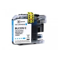 Brother compatible LC22U à très haut rendement "série tambour " Cyan
