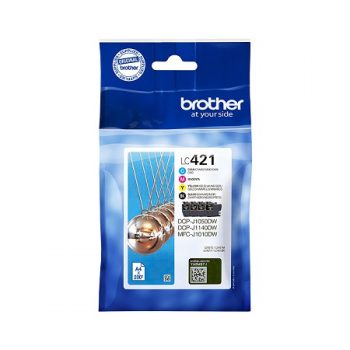 BROTHER ORIGINALE LC 421 Pack 4 cartouches VAL (LC421)