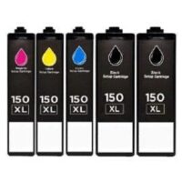 Cartouche d’encre équivalent LEXMARK 150XL X 5 compatibles 2 Noires + 3 Couleurs