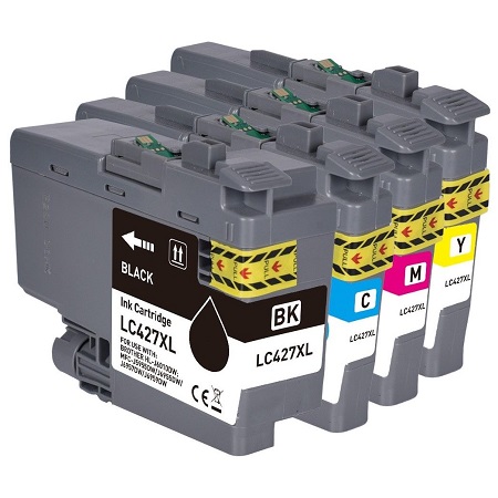 427- Brother LC 427 XL Lot de 4 cartouches d'encre compatibles - LC 427 XL VAL