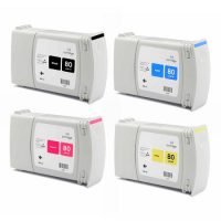 Cartouche équivalent HP 80 compatible Pack 4 Couleurs