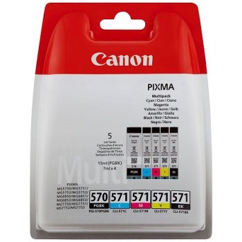 Multipack de cartouches d'encre Canon PGI-570BK / CLI-571 BK/C/M/Y 0372C004