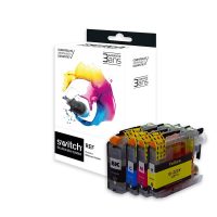 SWITCH Brother B223 Pack x 4 compatible avec LC223 - Noir Cyan Magenta Jaune