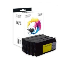 SWITCH H953XLB/CL - PACK X 4 ÉQUIVALENT À HP L0S70AE, F6U16AE, F6U17AE, F6U18AE - NOIR CYAN MAGENTA JAUNE