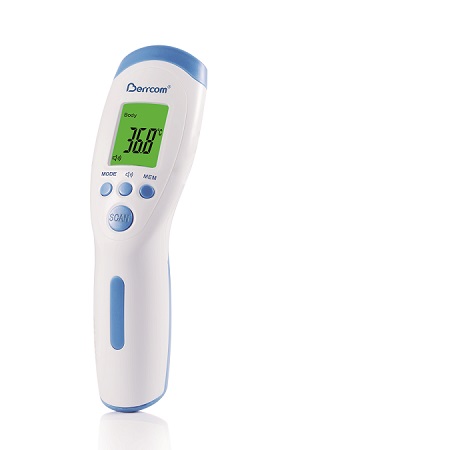 Thermomètre infrarouge sans contact avec écran LCD et lecture numérique précise pour multi-usage 